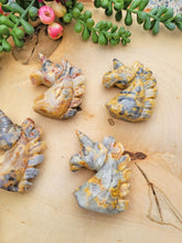 Load image into Gallery viewer, Crazy Lace Agate Unicorn Crystal Carving