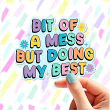 Load image into Gallery viewer, Bit of a Mess Sticker