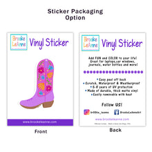 Load image into Gallery viewer, Cowgirl Boot Sticker