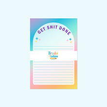 Load image into Gallery viewer, Get Shit Done Notepad Stationery