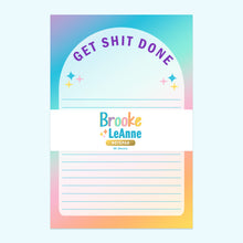 Load image into Gallery viewer, Get Shit Done Notepad Stationery