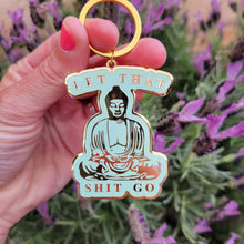 Load image into Gallery viewer, Enamel Buddha Keychain | Let that shit go