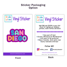 Load image into Gallery viewer, San Diego Sticker Sticker