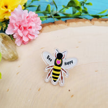 Load image into Gallery viewer, Honey Bee Acrylic Pin
