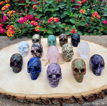 Load image into Gallery viewer, Crystal Gemstone Skulls 2&quot; | Crystal Skull Brooke LeAnne
