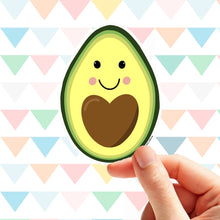 Load image into Gallery viewer, Avocado Greeting Card with Vinyl Sticker