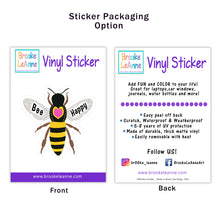 Load image into Gallery viewer, Bee Sticker