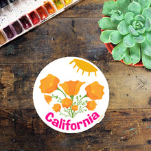 Load image into Gallery viewer, California Poppy Sticker