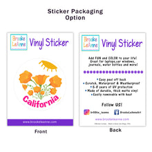 Load image into Gallery viewer, California Poppy Sticker