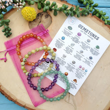Load image into Gallery viewer, Crystal Bracelet | 8mm Genuine Stacking Gemstone Bracelets