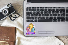 Load image into Gallery viewer, Crystal Protection Greeting Card with Vinyl Sticker