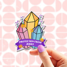 Load image into Gallery viewer, Crystal Protection from Jerks Sticker