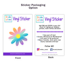Load image into Gallery viewer, Daisy Rainbow Flower Sticker
