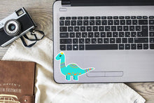 Load image into Gallery viewer, Dinosaur Girl Sticker