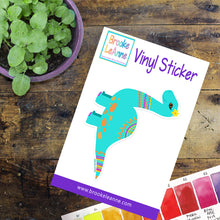 Load image into Gallery viewer, Dinosaur Girl Sticker