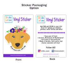 Load image into Gallery viewer, Dog and Love Sticker