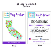 Load image into Gallery viewer, Flower California Sticker