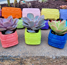Load image into Gallery viewer, Hippie Retro Van Bus Planter Pot