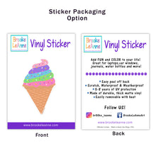 Load image into Gallery viewer, Ice Cream Cone Sticker