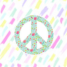 Load image into Gallery viewer, Peace Flower Sign Sticker