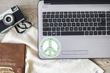 Load image into Gallery viewer, Peace Flower Sign Sticker