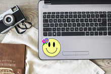 Load image into Gallery viewer, Smiley Happy Face Sticker Yellow