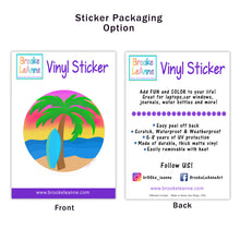 Load image into Gallery viewer, Sunset Surf Sticker