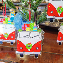 Load image into Gallery viewer, VW Bus Van Christmas Ornament