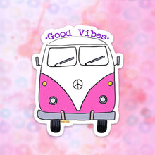 Load image into Gallery viewer, Van Bus Good Vibes Sticker