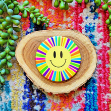 Load image into Gallery viewer, Rainbow Happy Sun Magnet
