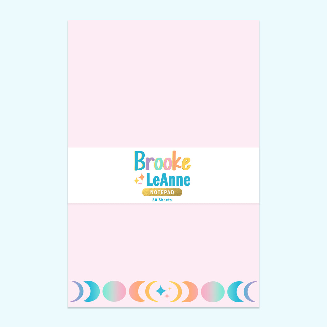 Moon Phase Notepad Stationery