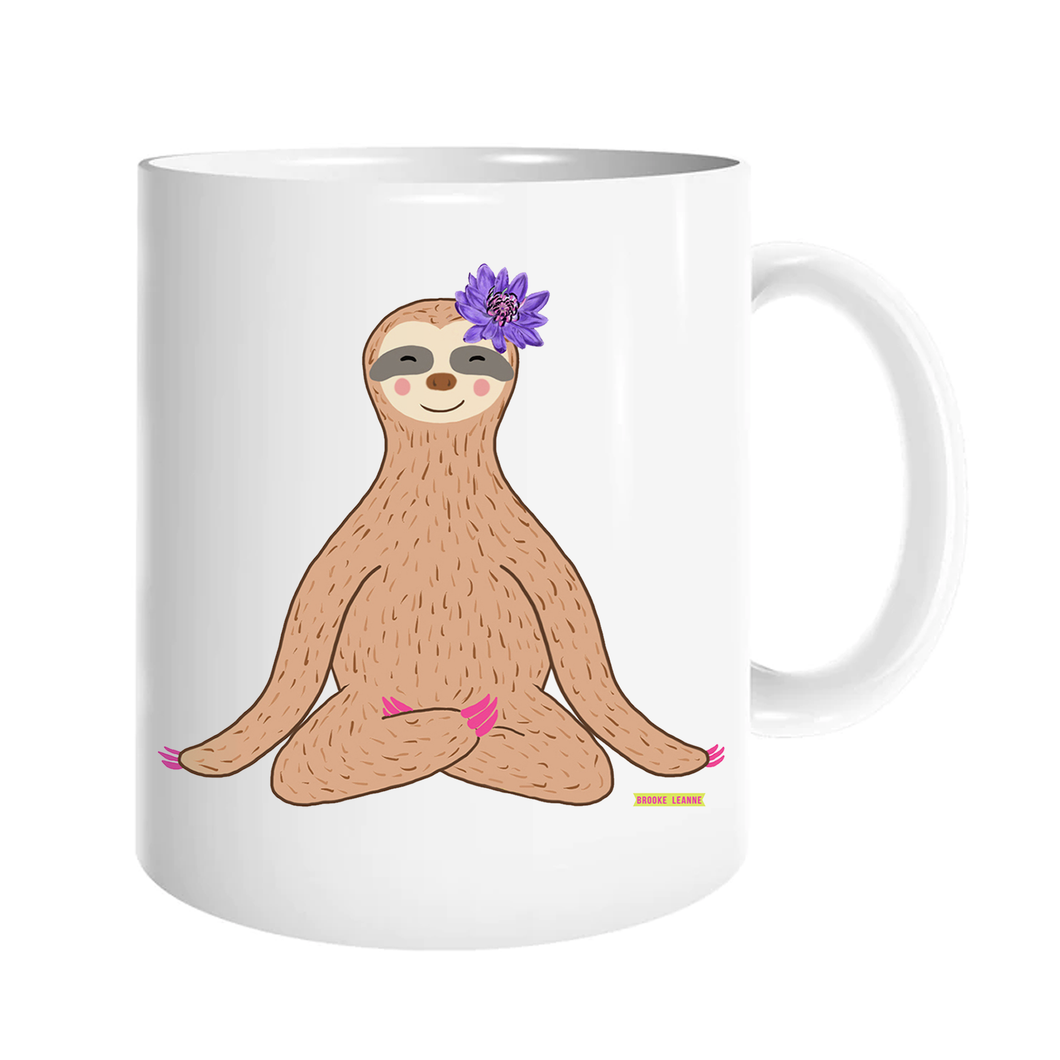 Meditating Sloth Mug