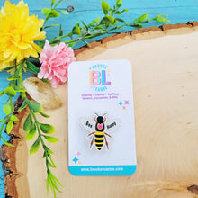 Load image into Gallery viewer, Honey Bee Acrylic Pin
