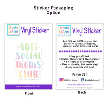 Load image into Gallery viewer, Anti Social Mom Hologram Sticker
