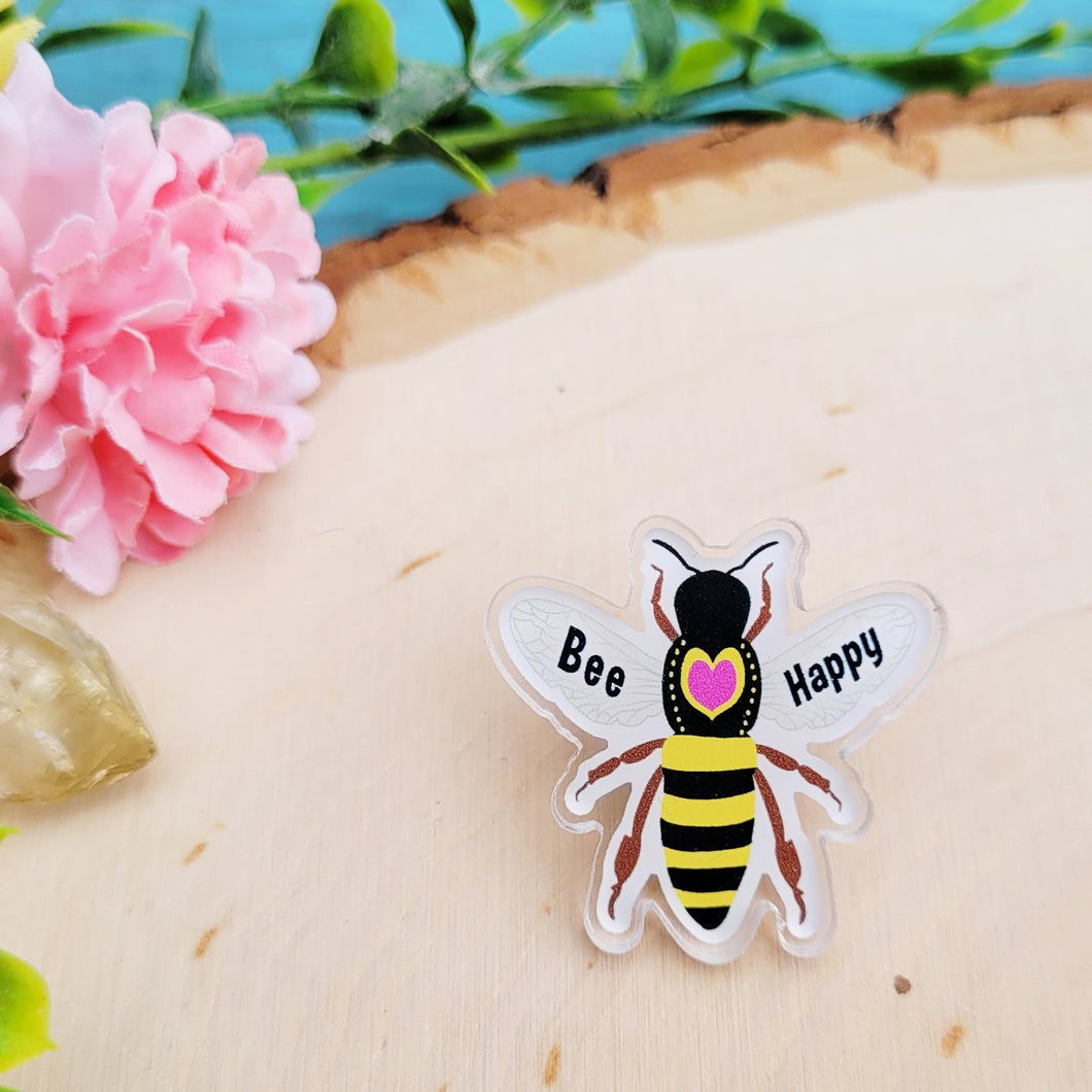 Honey Bee Acrylic Pin