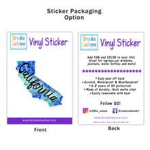 Load image into Gallery viewer, Blue California Sticker
