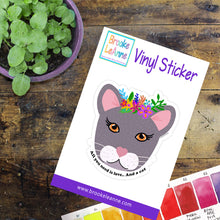 Load image into Gallery viewer, Cat and Love Sticker
