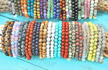 Load image into Gallery viewer, Crystal Bracelet | 6mm Genuine Stacking Gemstone Bracelets
