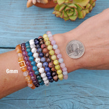 Load image into Gallery viewer, Crystal Bracelet | 6mm Genuine Stacking Gemstone Bracelets
