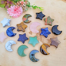 Load image into Gallery viewer, Moon Crescent Crystal and Star Crystal | Brooke LeAnne
