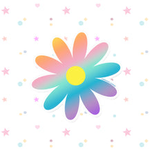 Load image into Gallery viewer, Daisy Rainbow Flower Sticker
