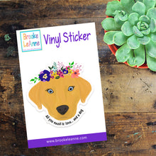 Load image into Gallery viewer, Dog and Love Sticker
