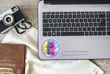 Load image into Gallery viewer, Be Hippie Greeting Card with Vinyl Sticker
