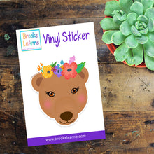 Load image into Gallery viewer, Flower Bear Sticker
