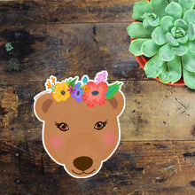 Load image into Gallery viewer, Flower Bear Sticker
