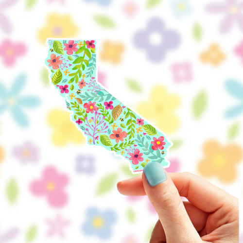 Flower California Sticker