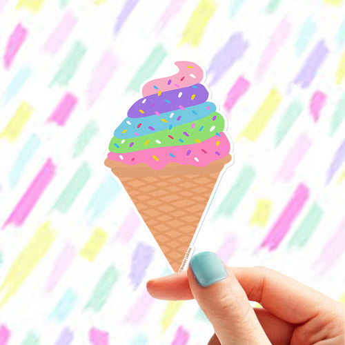 Ice Cream Cone Sticker