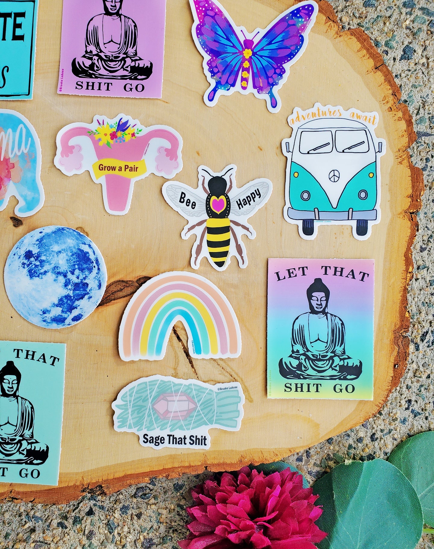 Uplifting and Inspiring Mini Small Stickers | Brooke LeAnne