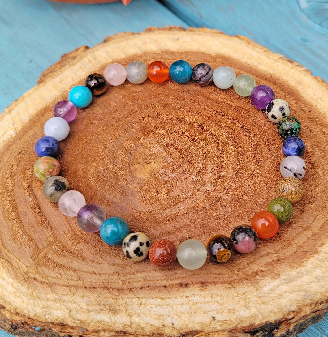 Multi Gemstone Crystal Bracelet