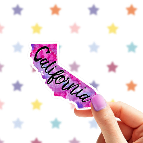 Pink California Sticker